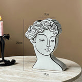 Load image into Gallery viewer, Modern Goddess Ceramic Face Vase