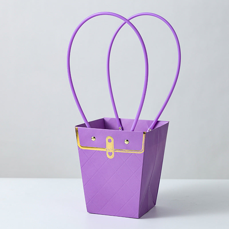 Handbag Styled Trapezoid Flower Bags Pack 10