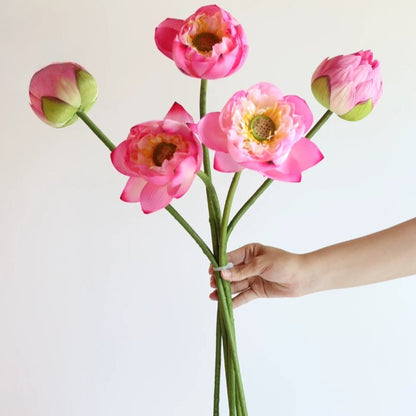 Artificial Pink Lotus Flower Stem