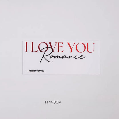 20pcs Transparent LOVE Transfer Stickers