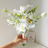 Load image into Gallery viewer, White Orchid &amp; Calla Lily Bridesmaid Bouquet
