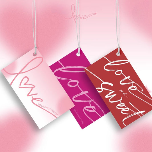 Étiquettes cadeaux pour la Saint-Valentin, lot de 20 pièces