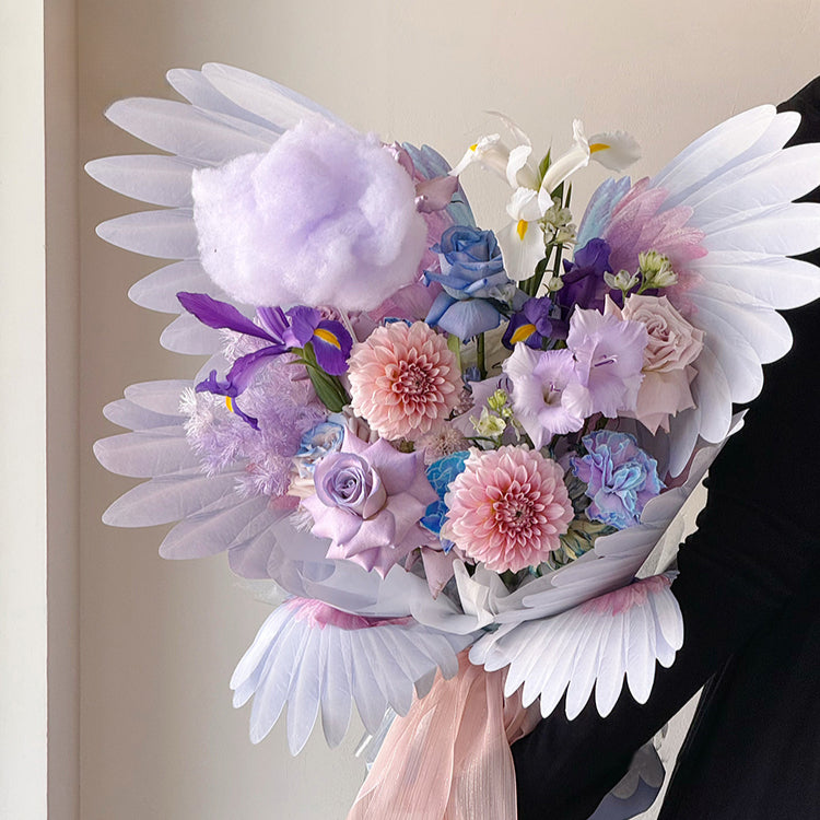 Papier d'emballage pour fleurs « Ailes d'ange »
