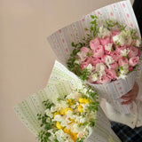 Load image into Gallery viewer, 20pcs Floral &amp; Striped Kraft Flower Paper (38x50cm)