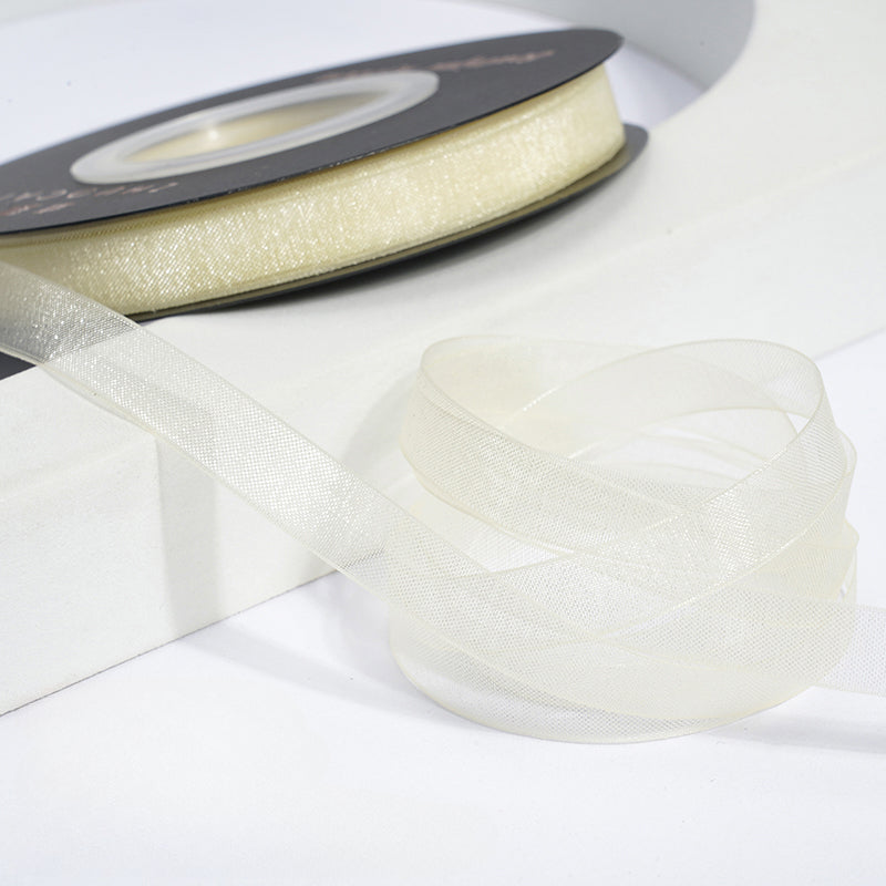 Solid Color Sheer Organza Ribbon (10mmx50Yd)