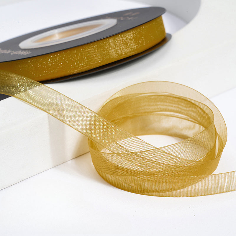 Solid Color Sheer Organza Ribbon (10mmx50Yd)
