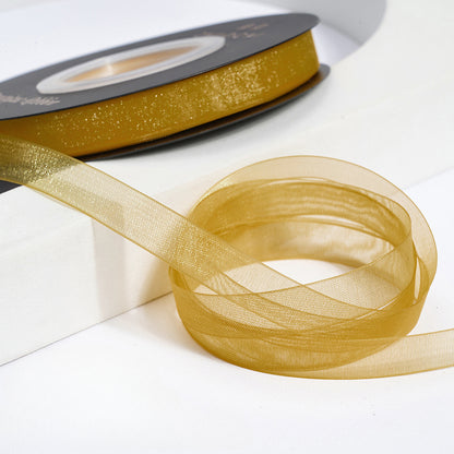 Solid Color Sheer Organza Ribbon (10mmx50Yd)