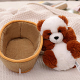 Load image into Gallery viewer, Cute Sleeping Panda Plush Toy with Bed 20cm