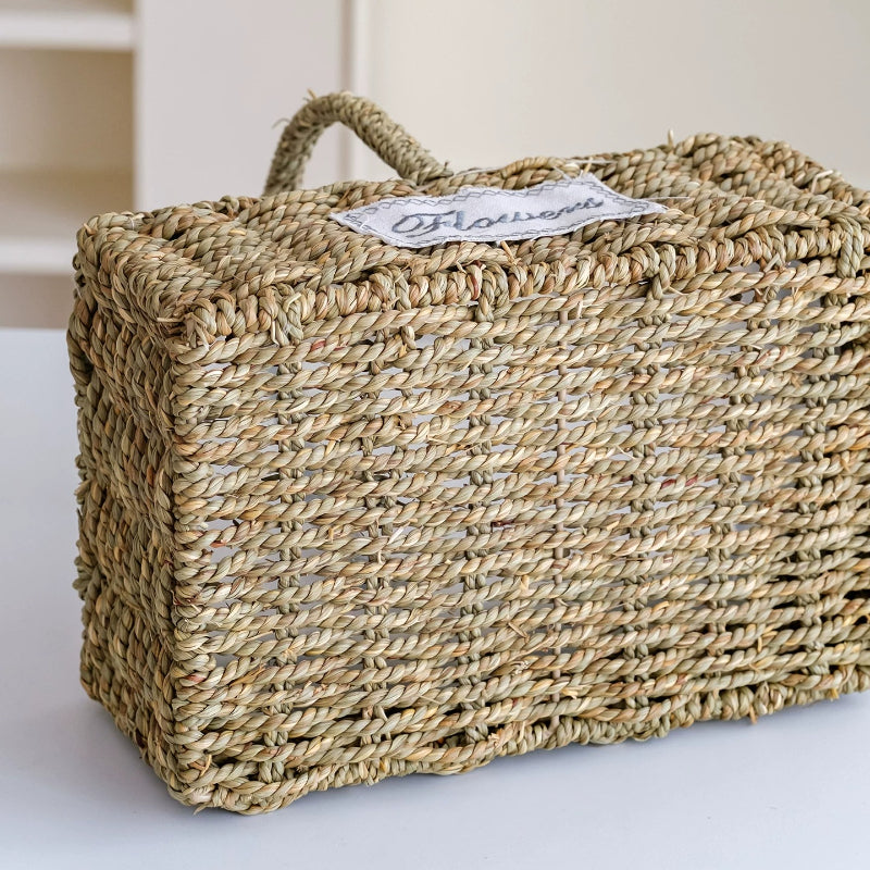 Rectangular Woven Flower Basket Set of 2