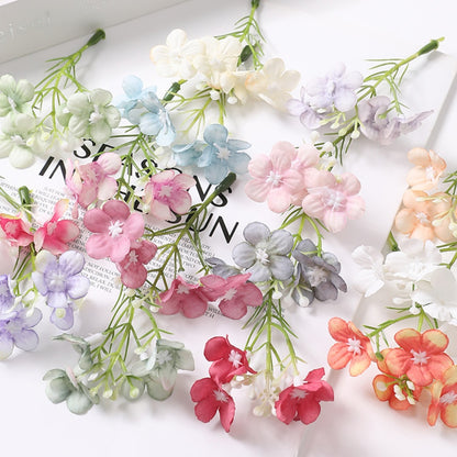 8cm Silk Hydrangea Flower Heads Pack 30