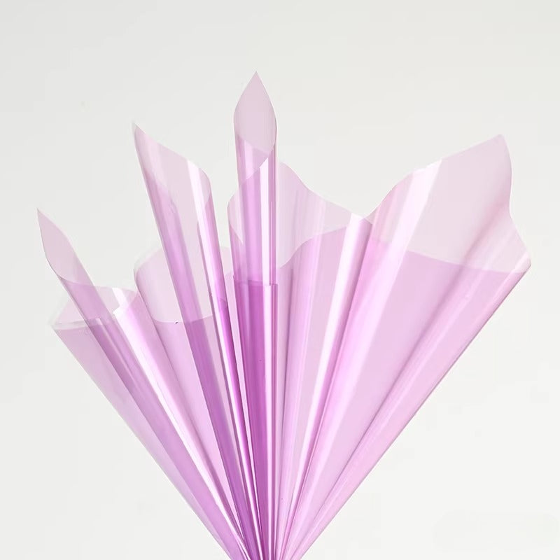 20pcs Colored Clear Cellophane Wrap Sheet (58x58cm)