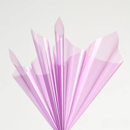 20pcs Colored Clear Cellophane Wrap Sheet (58x58cm)
