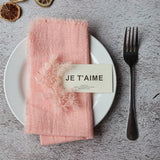 Load image into Gallery viewer, 10pcs Fringed Cotton Cloth Napkins (42x42 cm)