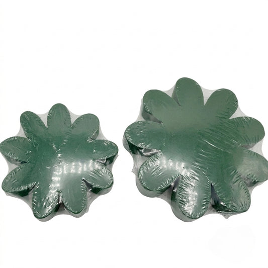 Pre-Cut Flower Shaped Wet Floral Foam (Set of 2)