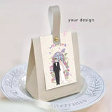 Load image into Gallery viewer, Customized Party Favor Boxes with Handle
