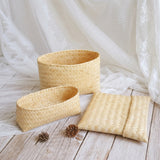 Load image into Gallery viewer, Small Square Hand-Woven Bamboo Gift Box