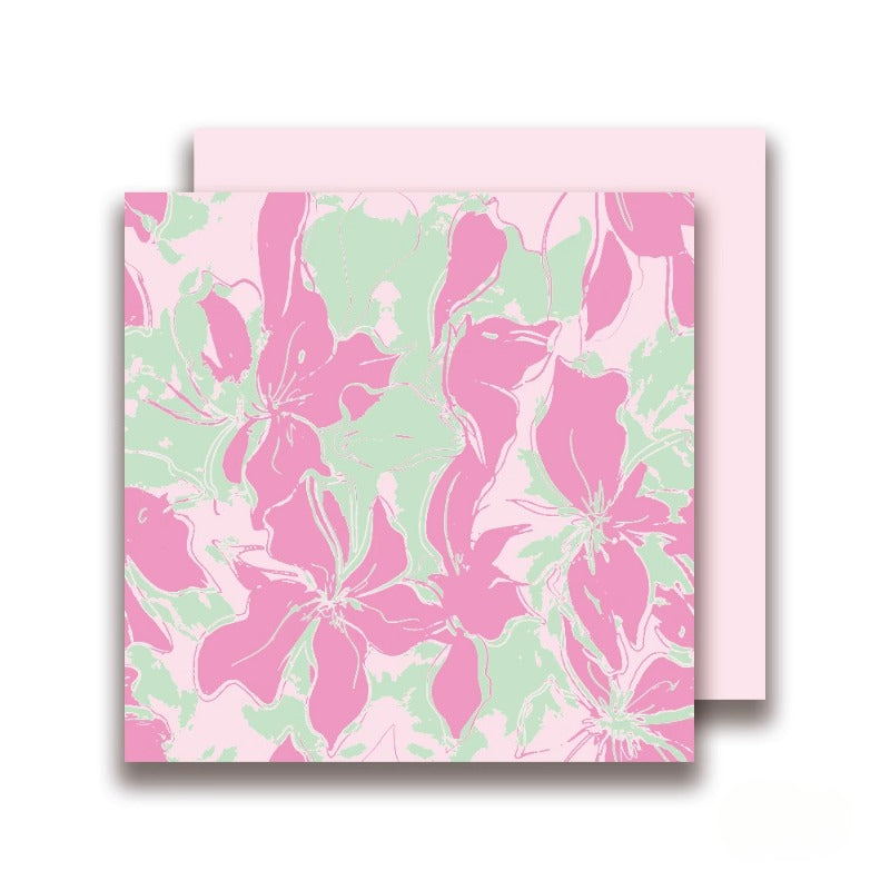 20pcs Abstract Art Floral Wrap Paper (58x58cm)