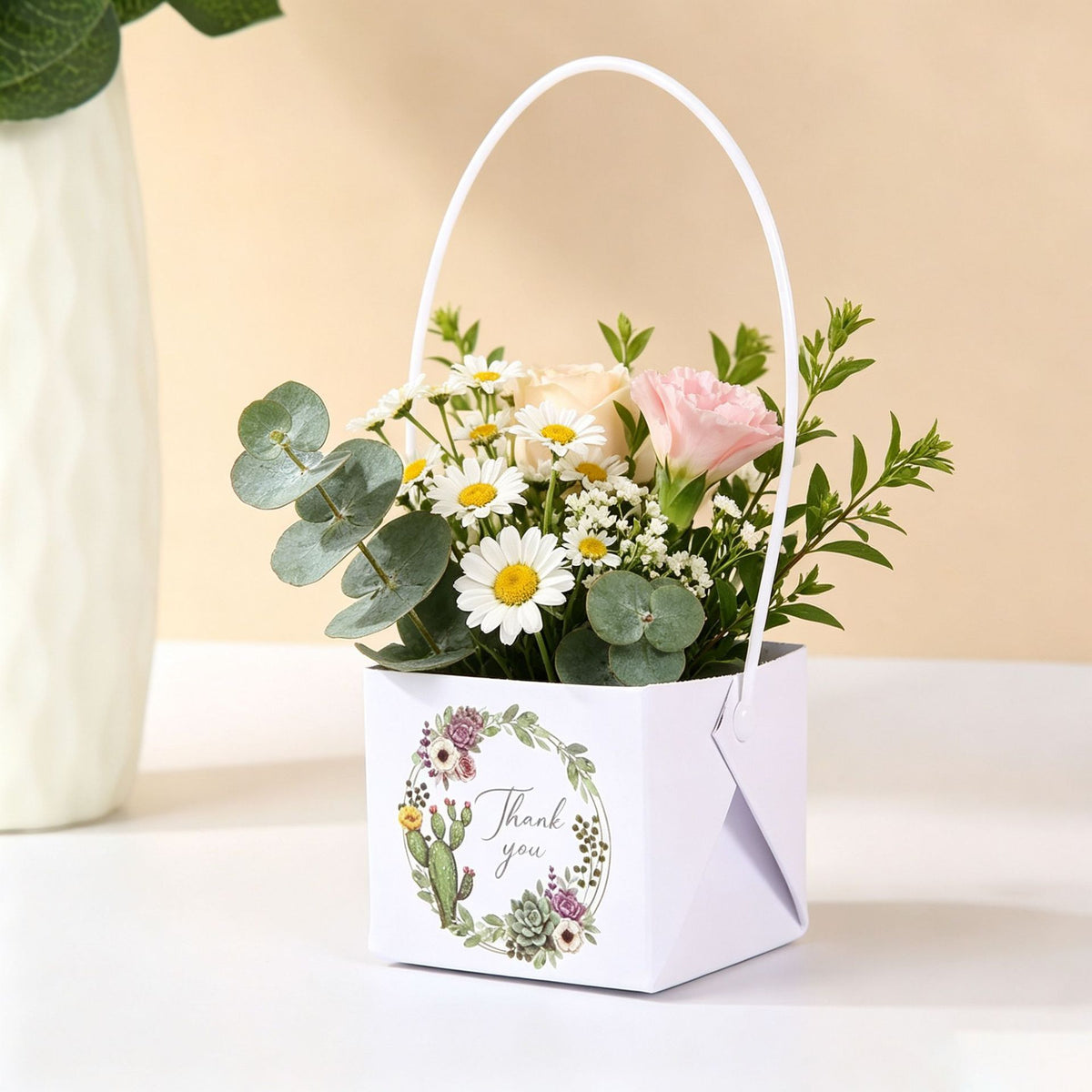 Waterproof Kraft Paper Succulent Gift Bags Pack 30