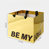 Load image into Gallery viewer, 4pcs Metallic Square Bouquets Gift Bags