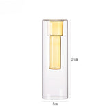 Load image into Gallery viewer, Double-Walled Colored Glass Cylinder Vase