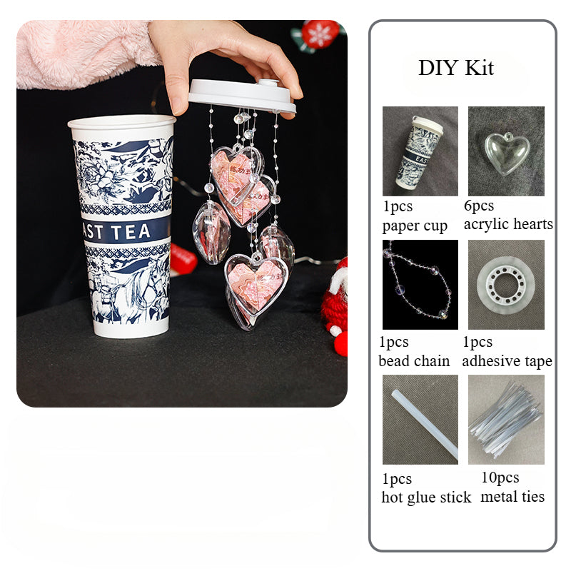 Heart Wind Chime Surprise Money Gift DIY Kit