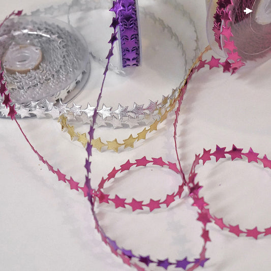 Star Shaped Trim Ribbon (15mmx15m)