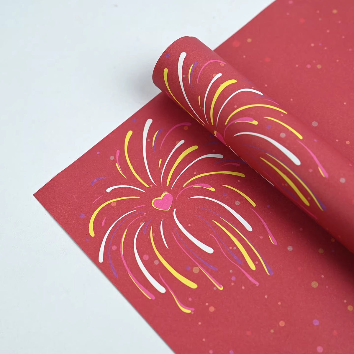 20pcs Fireworks Print Flower Wrap Paper (30x50cm)