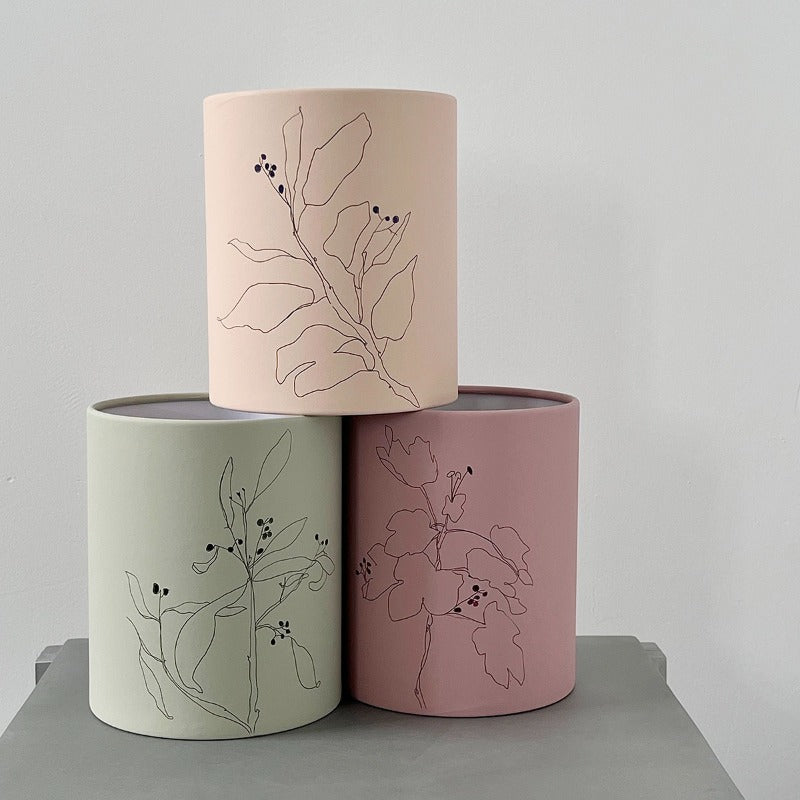 Coffret cadeau floral botanique minimaliste