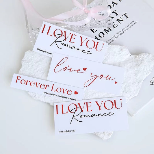20 autocollants de transfert transparents LOVE