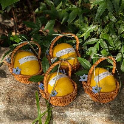 Lemon Favor Box with Mini Basket