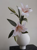 Load image into Gallery viewer, 2pcs Nude Pink Lily Artificial Flowers