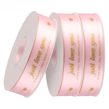 JUST LOVE YOU Satin Ribbon (2.5cmx40Yd)