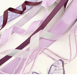 Load image into Gallery viewer, Purple Florist Ribbon Bouquet Accessories