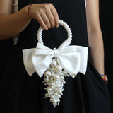 Load image into Gallery viewer, Modern Pearl Cluster Hoop Bridal Bouquet
