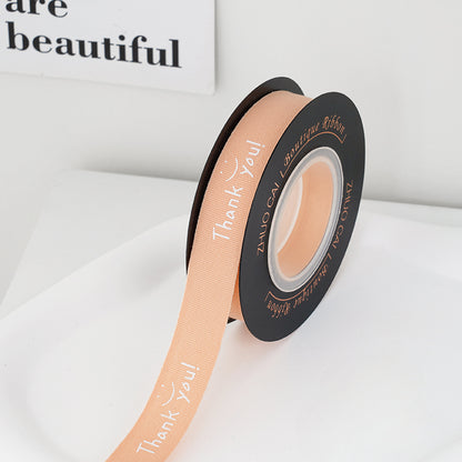 Thank You Smile Face Florist Ribbon (1.5cmx10Yd)