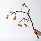 Load image into Gallery viewer, 23" Artificial Gourd Branch Golden Fruit Spray