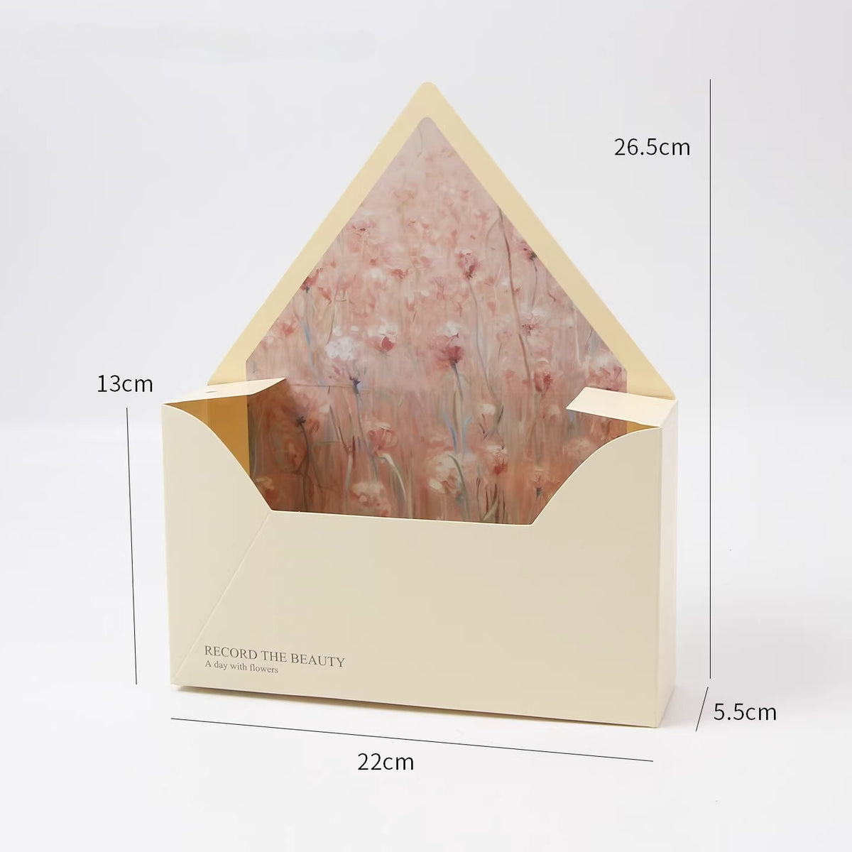 Coffret cadeau pour bouquet en forme d'enveloppe, 10 pièces