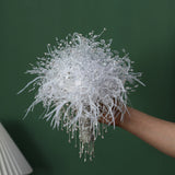 Load image into Gallery viewer, Luxury Artifical Crystal Feather Wedding Bouquet
