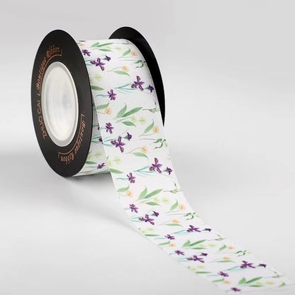 Spring Botanical Printed Ribbon (4cmx10Yd)