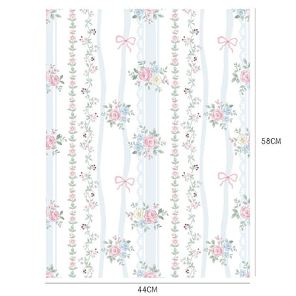 Elegant Floral Bouquet Wrap Paper Pack 10 (17" x 23")