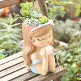 Load image into Gallery viewer, Fairy Girl Resin Succulent Planter