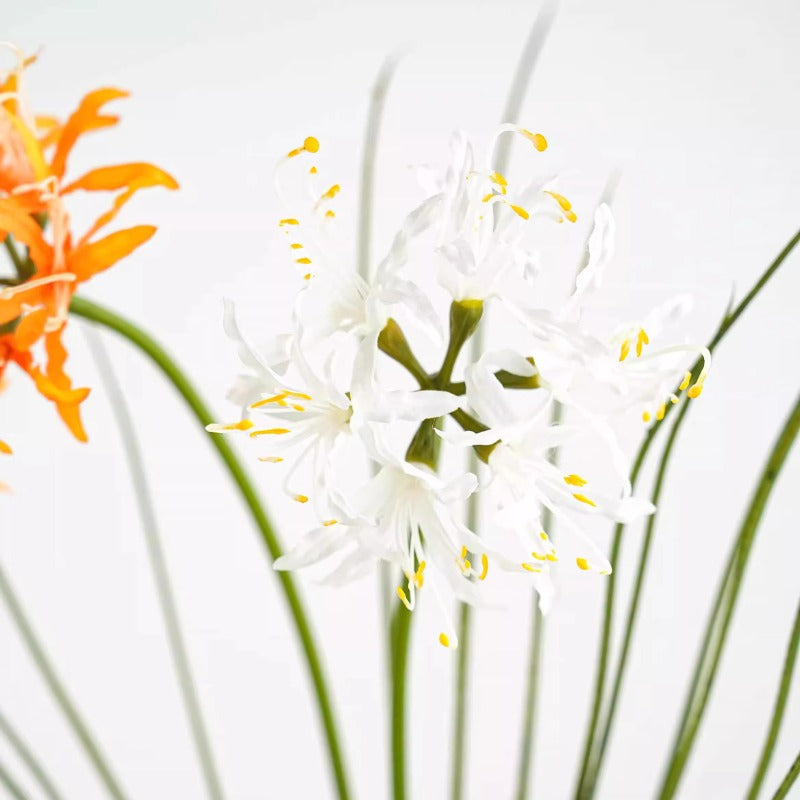 fake spider lily Artificial Spider Lily Flower with Leaves 54cmH – Floral Supplies Store