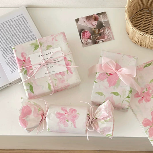 Watercolor Floral Printed Tissue Paper Pack 50