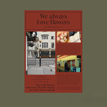 20pcs Newspaper Pattern Bouquet Paper (40x56cm)