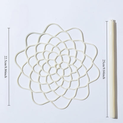 Outil de montage pour bouquet en grille spirale florale, 10 pièces