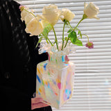 Load image into Gallery viewer, Square Fenton-Style Vintage Glass Art Vase