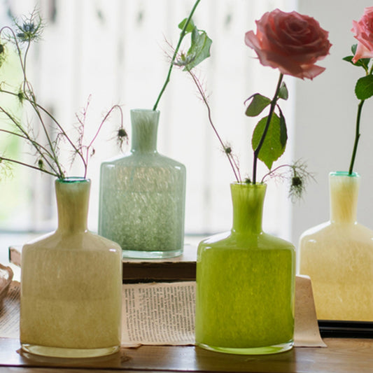 Modern Mottled Glass Bottle Flower Vase