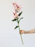Load image into Gallery viewer, 3-Head Real-Touch Artificial Lily Spray (85cm)