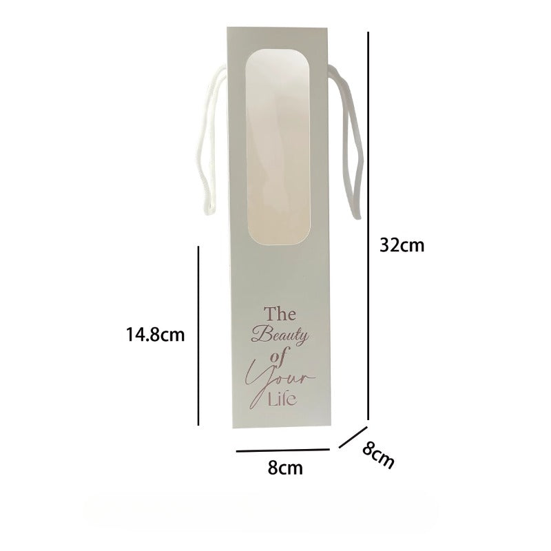 10pcs Long-Stem Flower Gift Box with Window