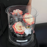 Load image into Gallery viewer, Transparent Acrylic Round Floral Box